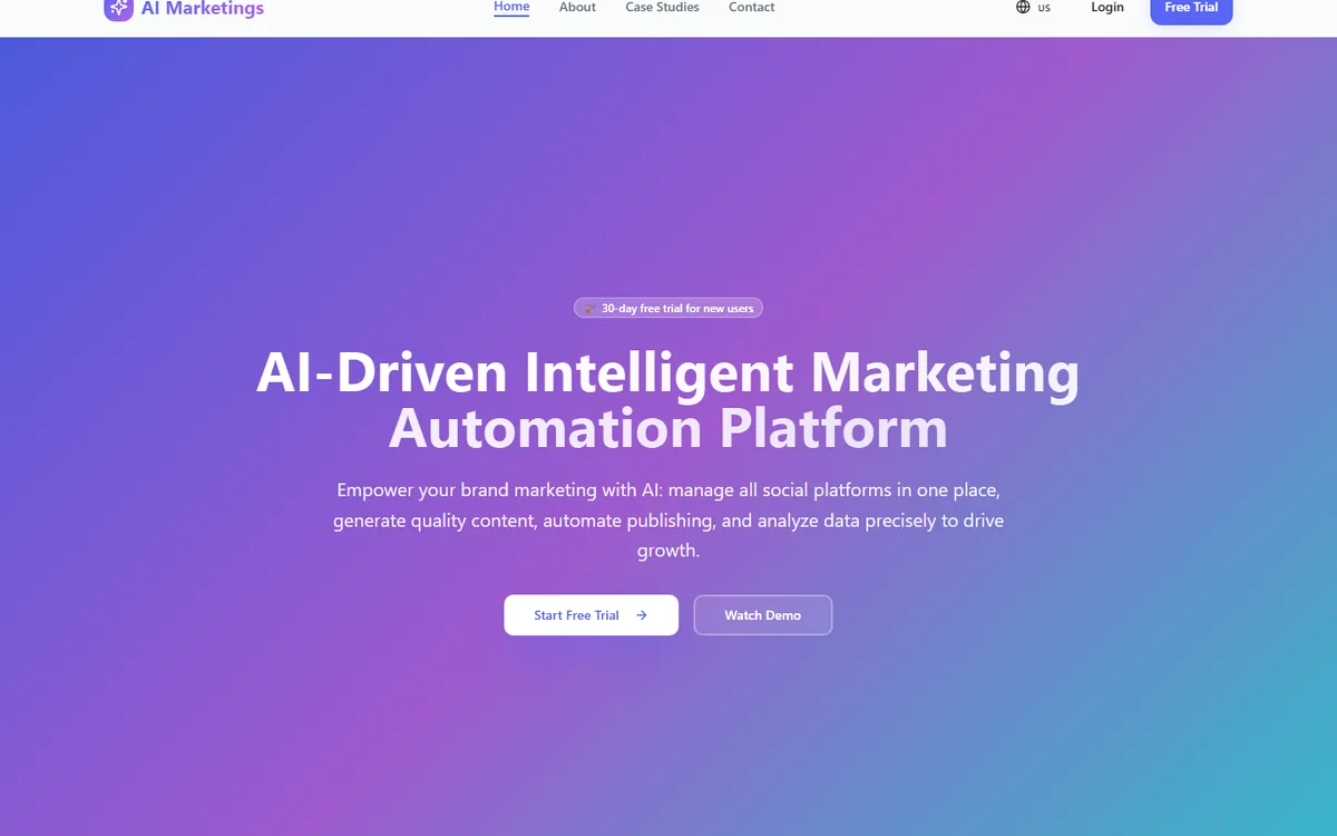 Visuel du projet AI Marketings dans la categorie Plateforme D'Execution Marketing