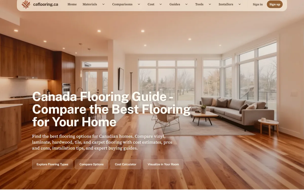 Visuel du projet CA Flooring dans la categorie Guide De Comparaison Des Planchers