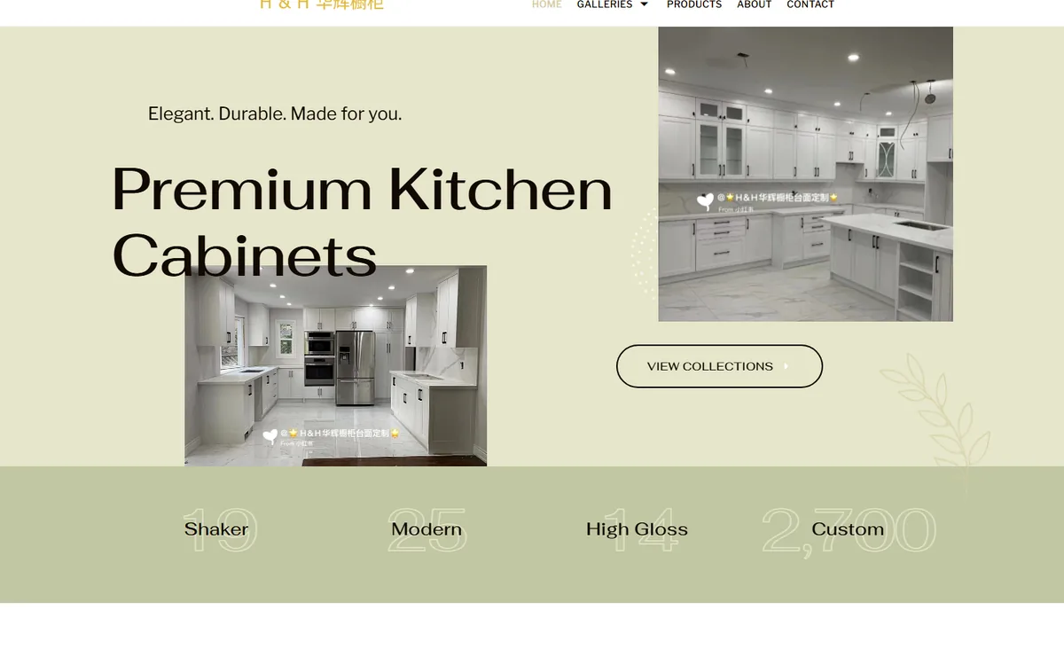 Visuel du projet HH Kitchen & Flooring dans la categorie Site Showroom De Cuisines