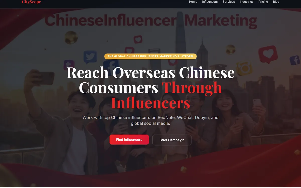 Visuel du projet Influencer FlashCoding dans la categorie Plateforme De Marketing D'Influence Chinoise