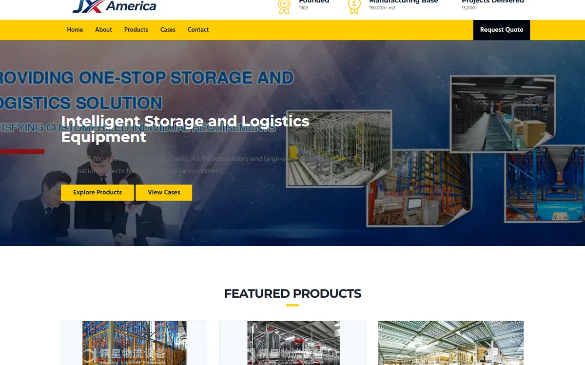 Visuel du projet JX America dans la categorie Solutions Industrielles